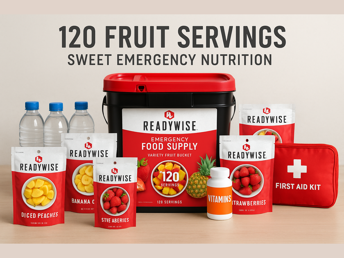 120 Serving Fruit Bucket Emergency Setup