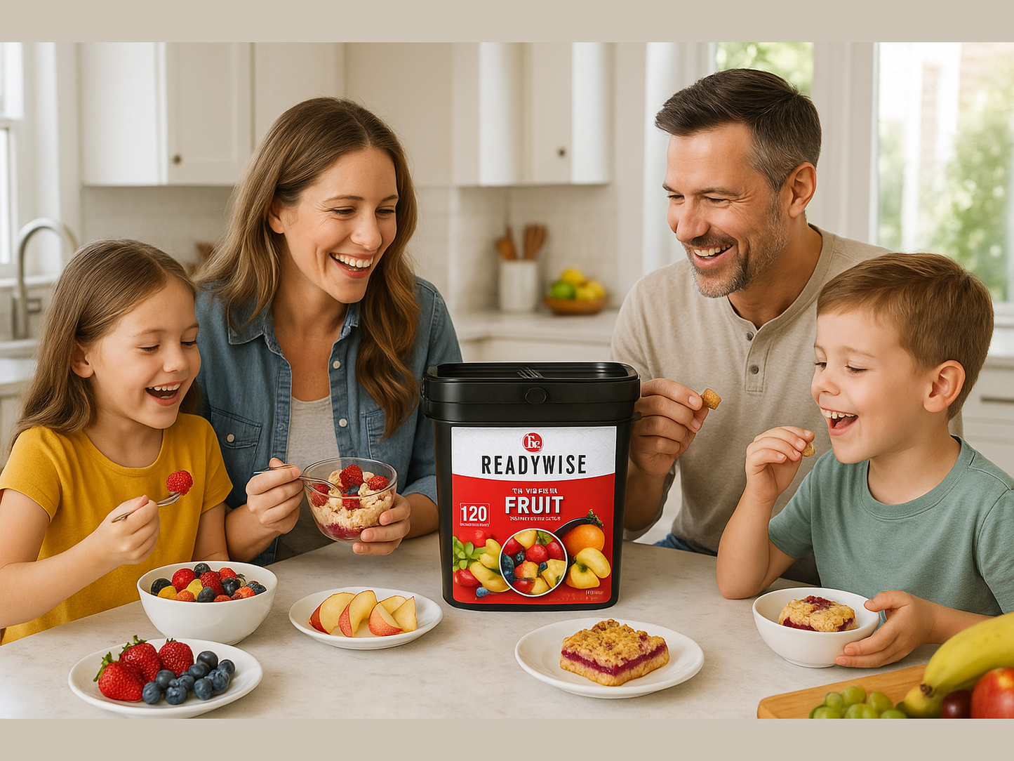120 Serving Fruit Bucket Family Kitchen