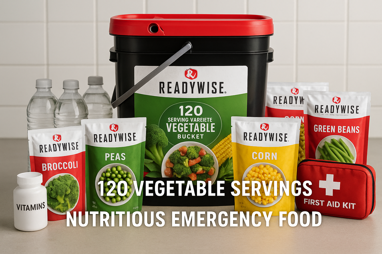 120 Serving Vegetable Bucket Emergency Setup