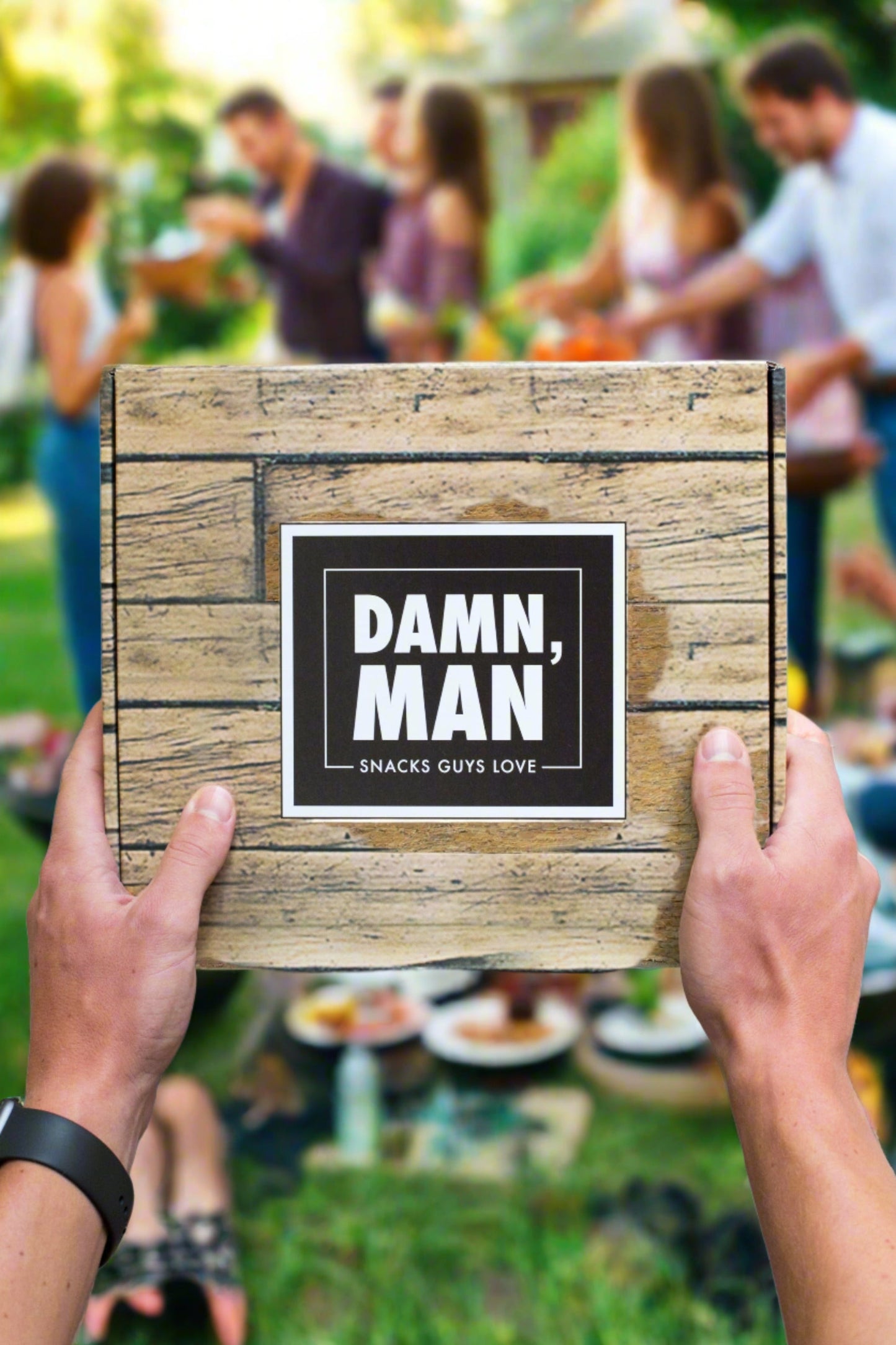 Gourmet Manly Nut Gift Box for Men - 6 Unique Handcrafted Snacks, Gift