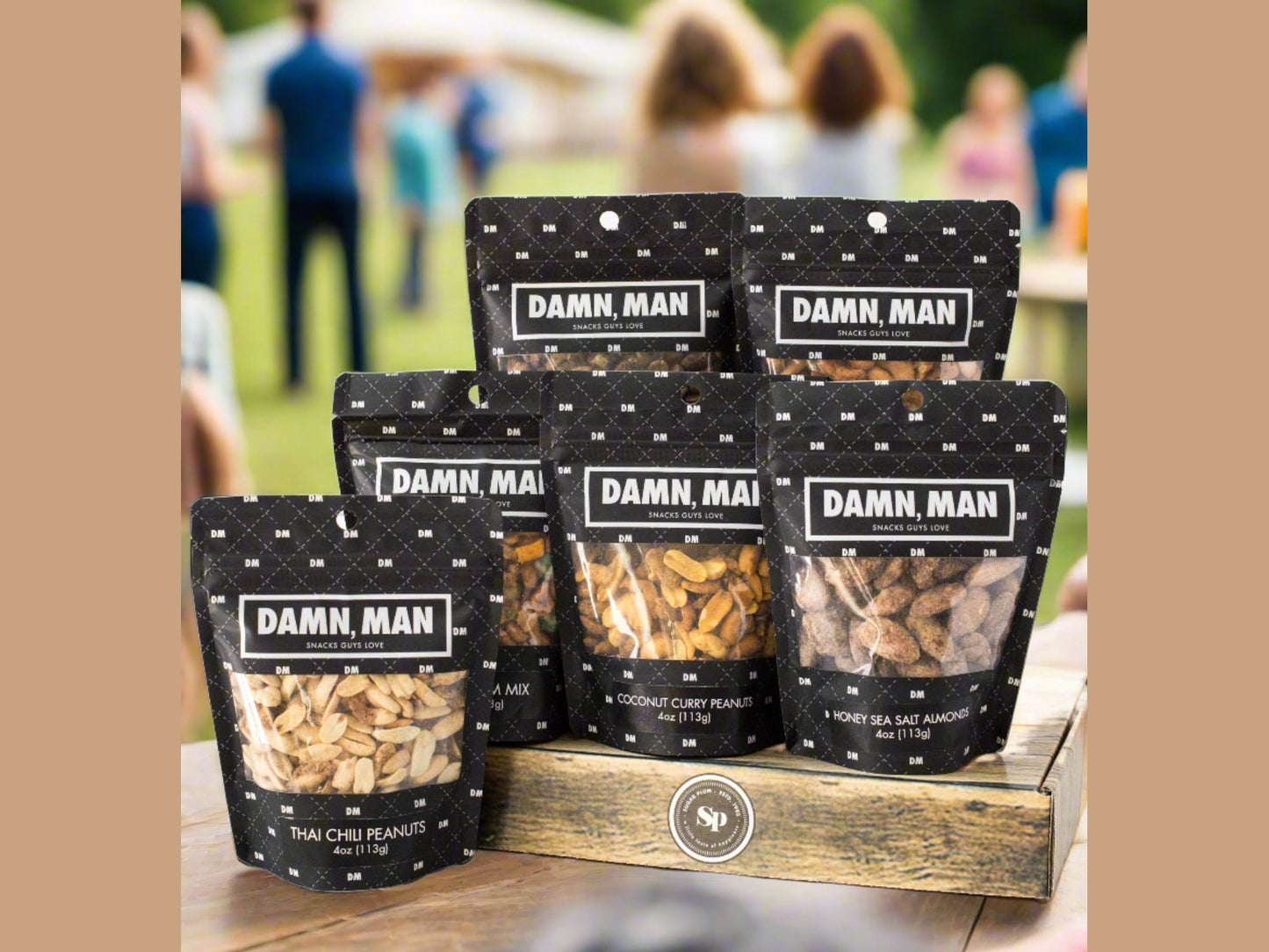 Gourmet Manly Nut Gift Box - 6 Handcrafted Snacks for Distinguished Men