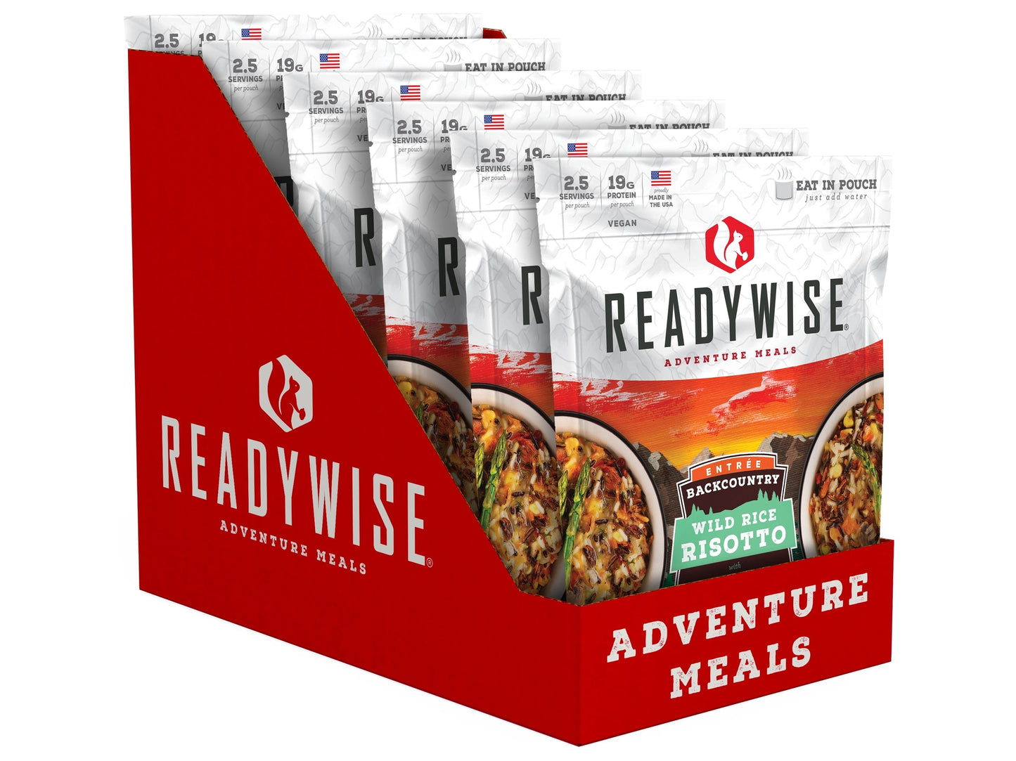 6 Pack Backcountry Wild Rice Risotto with Vegetables - Camping Meals