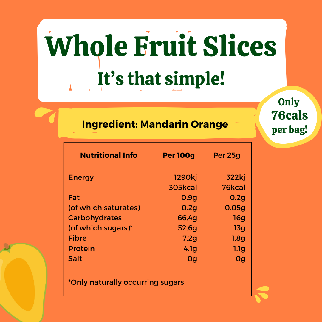Soft Dried Mandarin Segments (10 Bags)