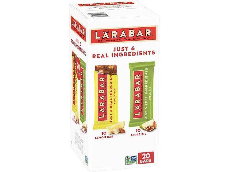 Lärabar Snack Bars Apple Pie and Lemon Variety Pack, 20 ct./1.6 oz.