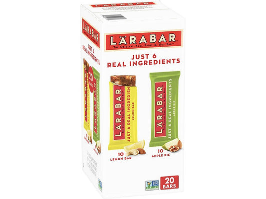 Lärabar Snack Bars Apple Pie and Lemon Variety Pack, 20 ct./1.6 oz.