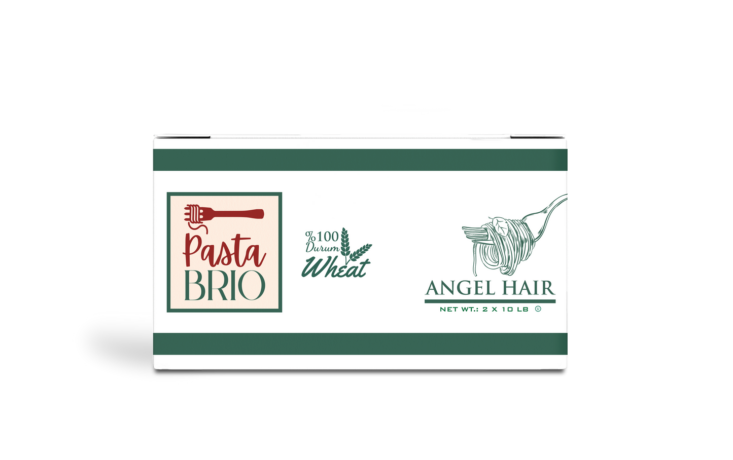PastaBRIO Durum Wheat Pasta - ANGEL HAIR - 20 lb