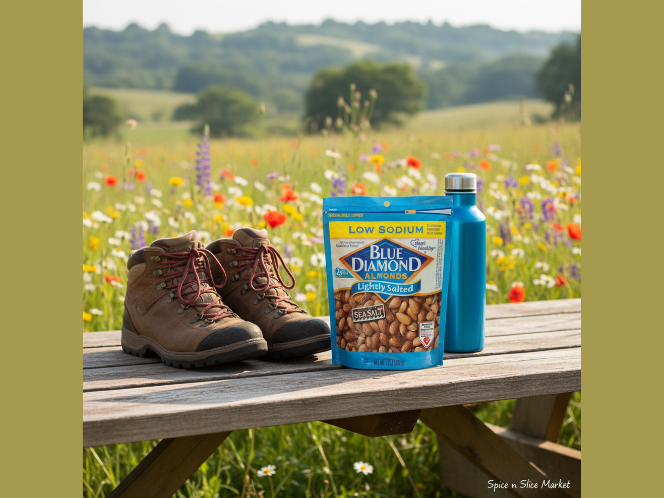 Blue Diamond Almonds in Meadow