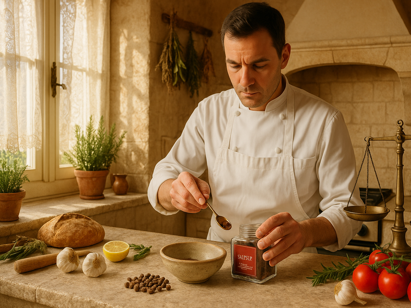 Chef with Jamaican Piment Pepper