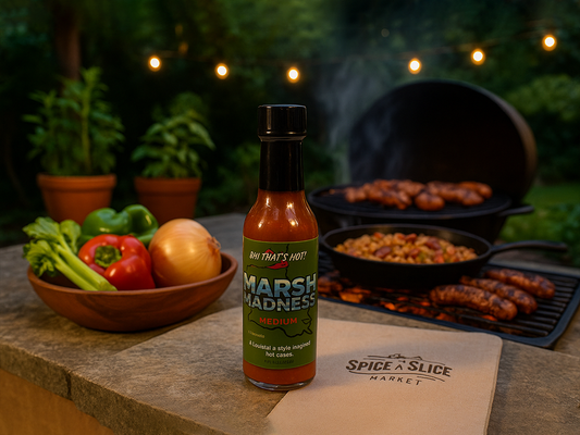 Marsh Madness Medium Hot Sauce - Louisiana Bayou Fire & Garlic Magic