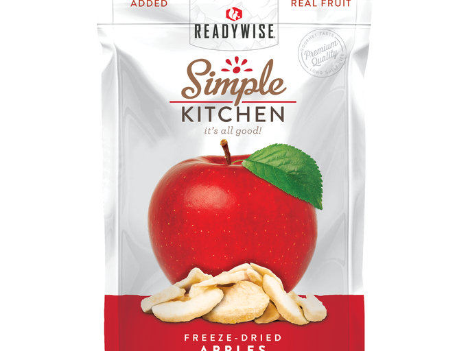 6 Pack Freeze Dried Sweet Apples - Healthy Camping Snacks