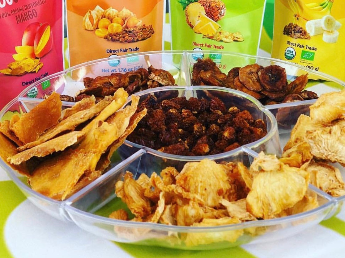 2GO! Organic Dried Mango 4-Pack - No Sugar Added Tropical Snacks