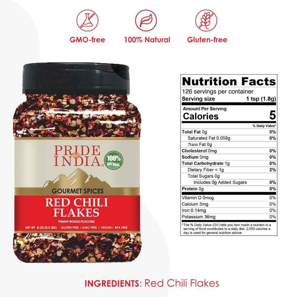 Flocons de piment rouge gourmet épicés - 227 g