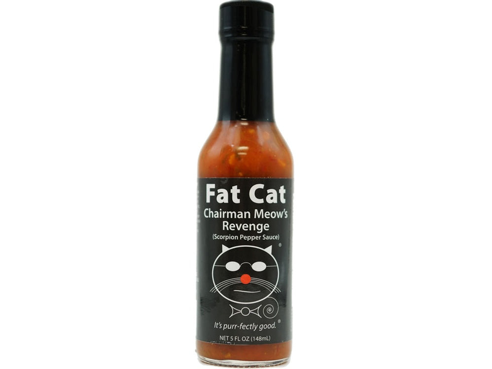 Fat Cat Chairman Meow's Revenge - Trinidad Scorpion Pepper Inferno 150g | Extreme Heat Challenge
