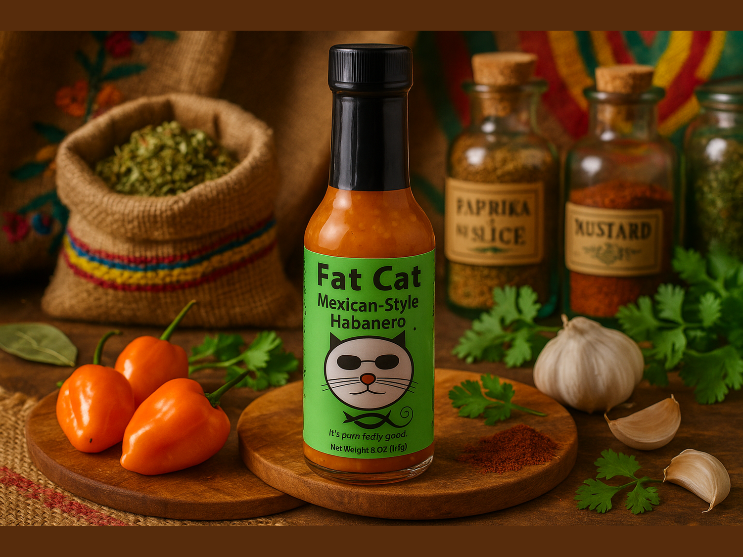 Fat Cat Mexican-Style Habanero in market setting