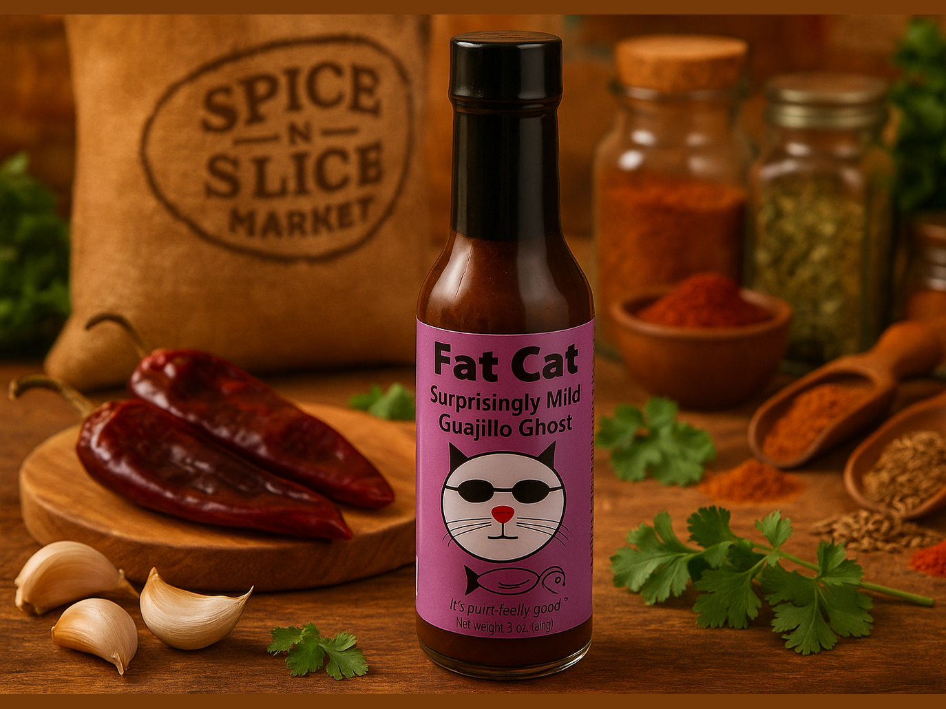 Fat Cat Surprisingly Mild in market setting