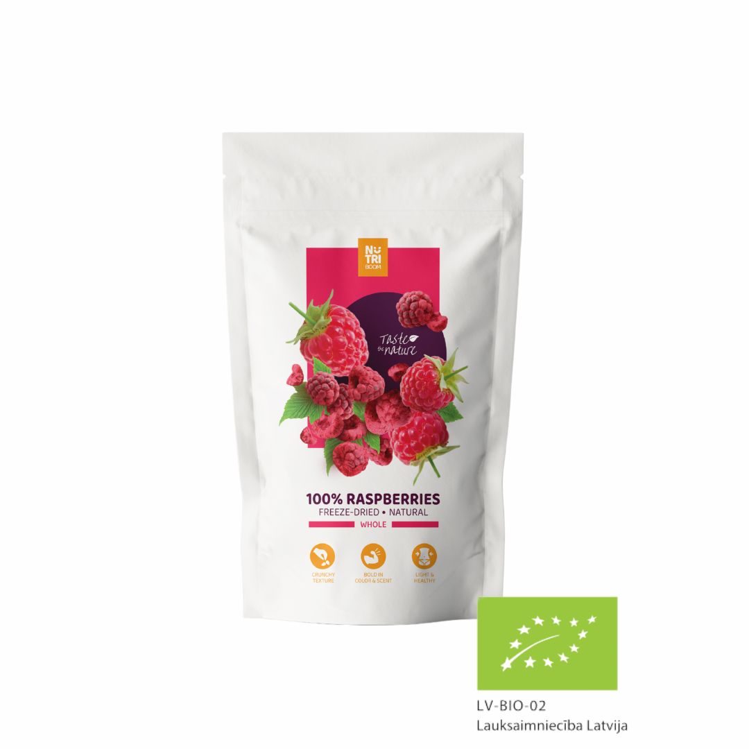 Freeze dried BIO Raspberries