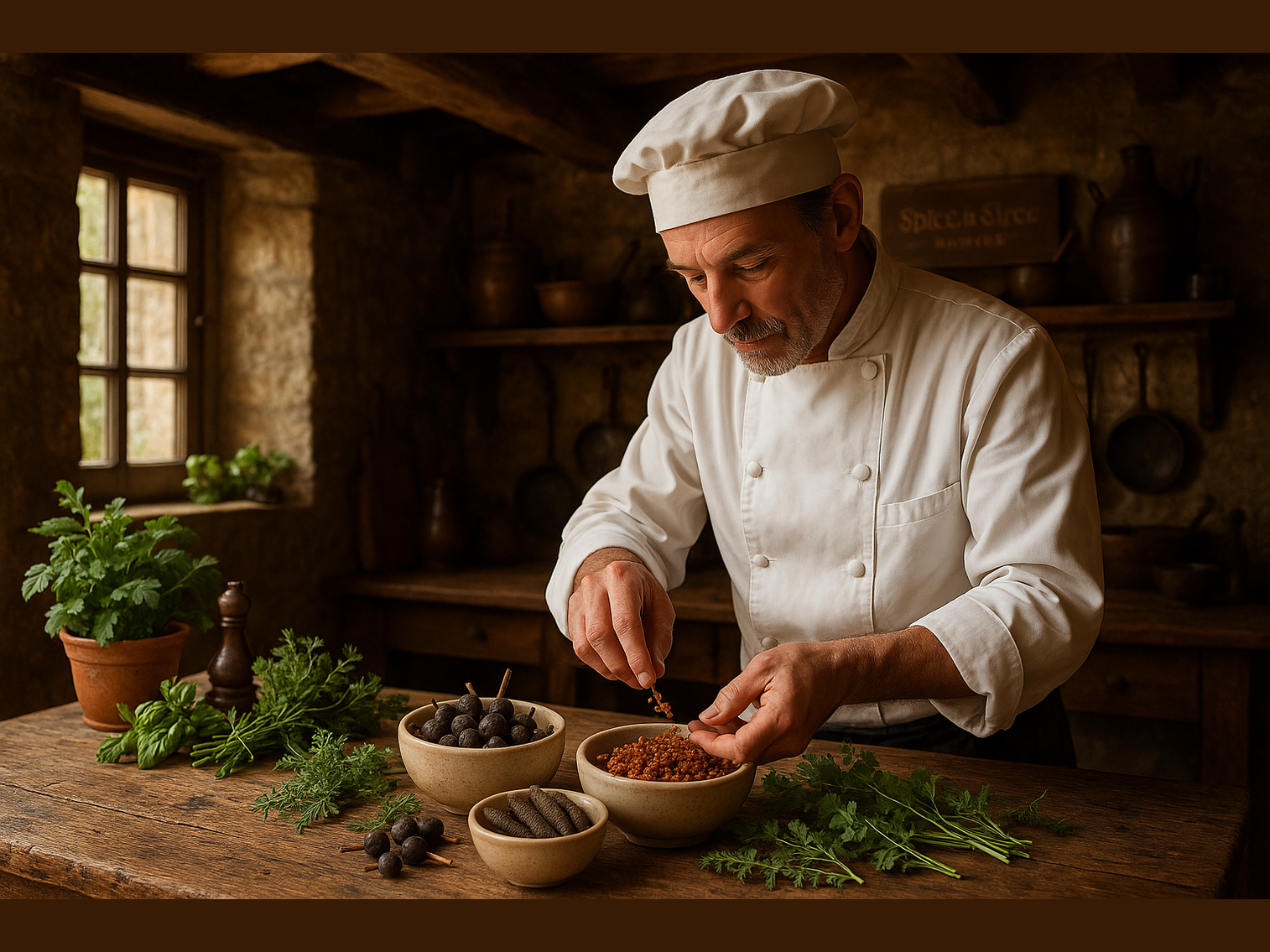 French Chef with Exotic Spices