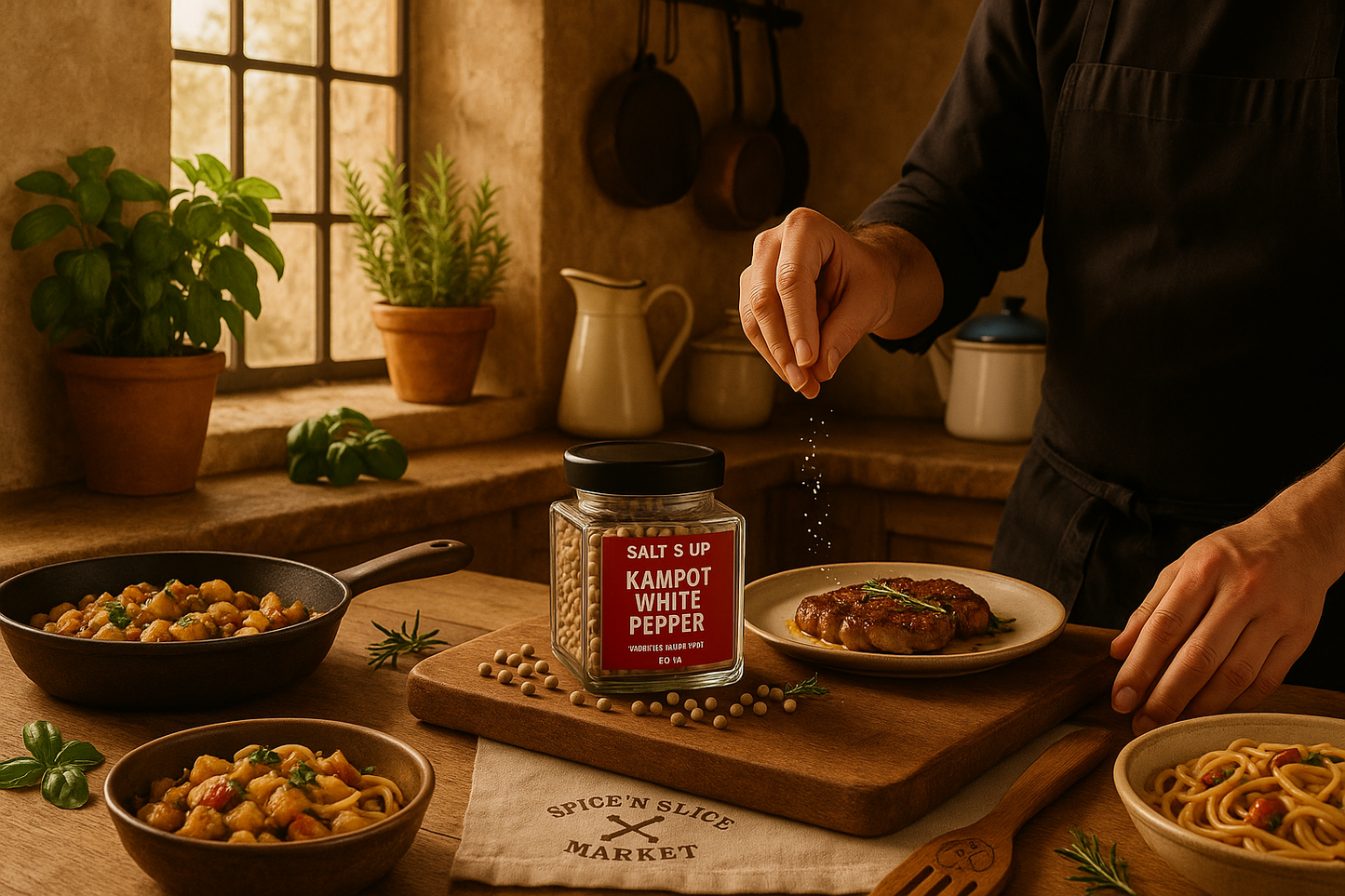 French Farmhouse Kitchen Tableau