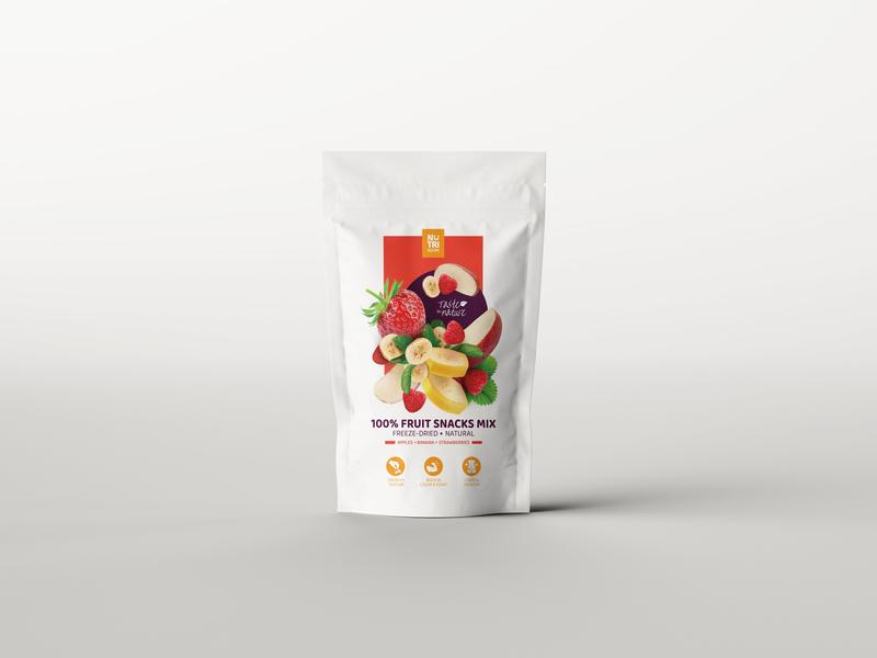 Freeze-dried Fruit Mix (apples, strawberries, bananas)