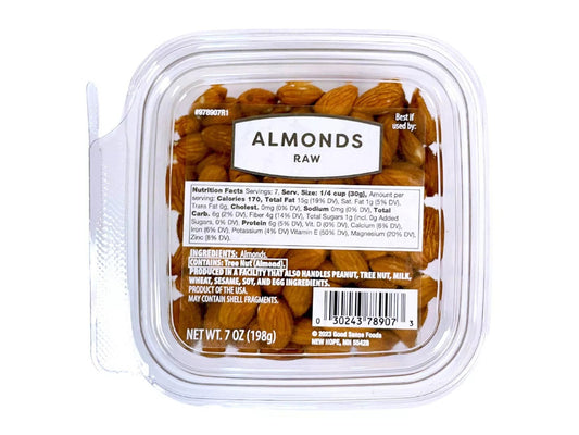 Good Sense Foods Pure Raw Almonds 7oz - Nature's Perfect Protein
