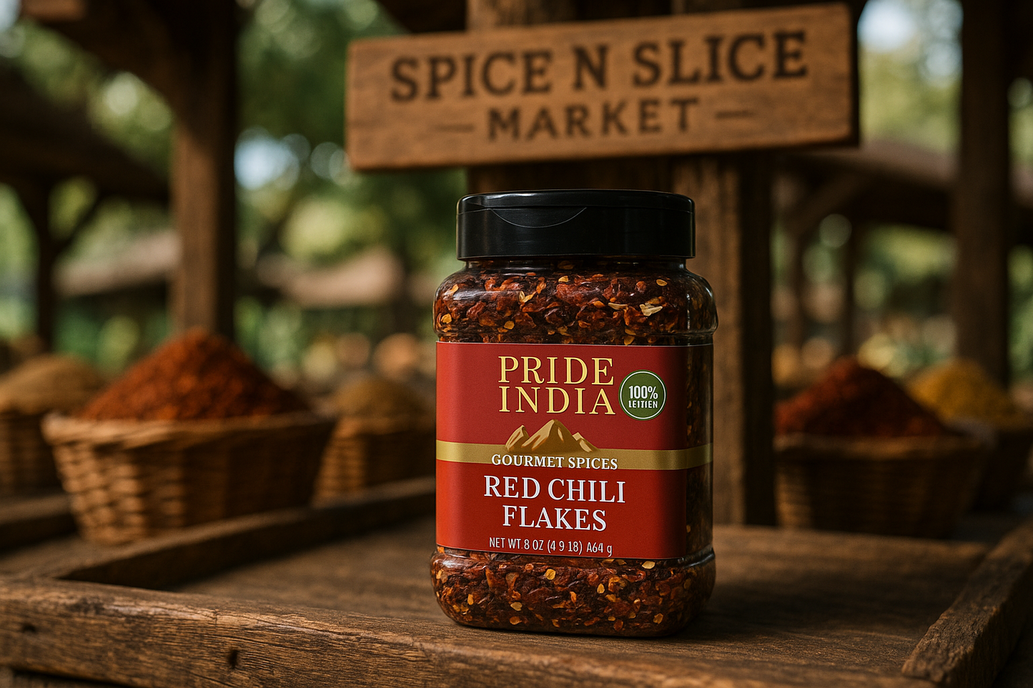 Gourmet Red Chili Flakes 8oz - Natural Market