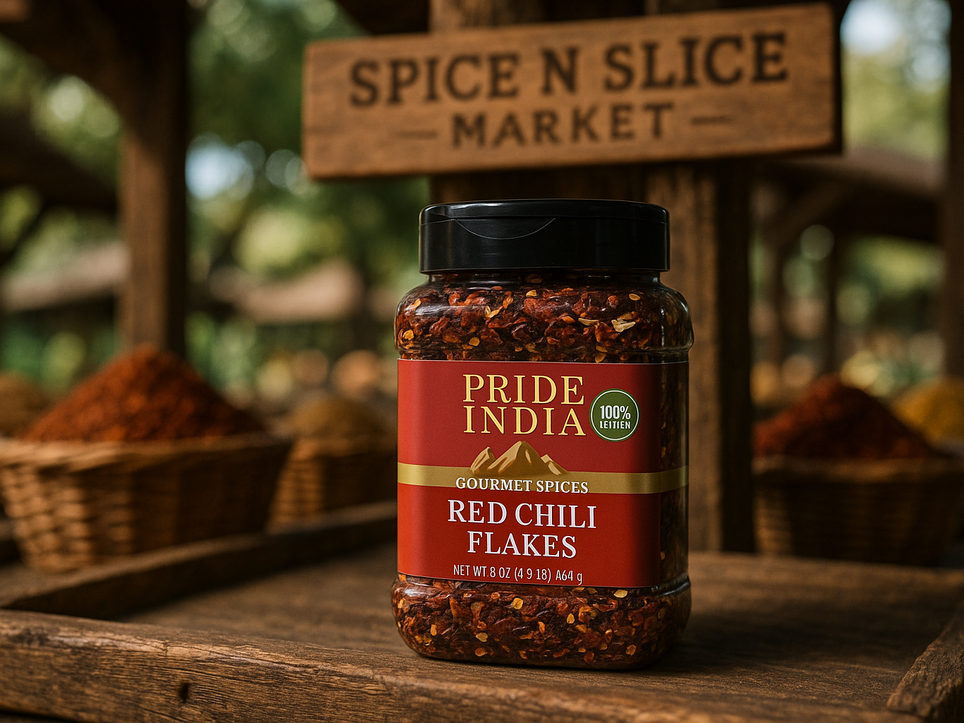 Gourmet Red Chili Flakes 8oz - Natural Market