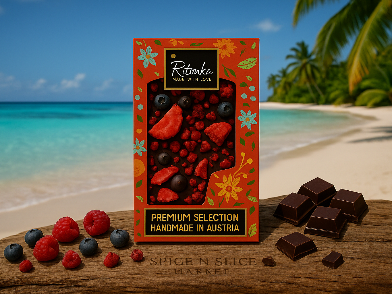 Ultra-Natural Tropical Beach with Extremely Subtle Branding