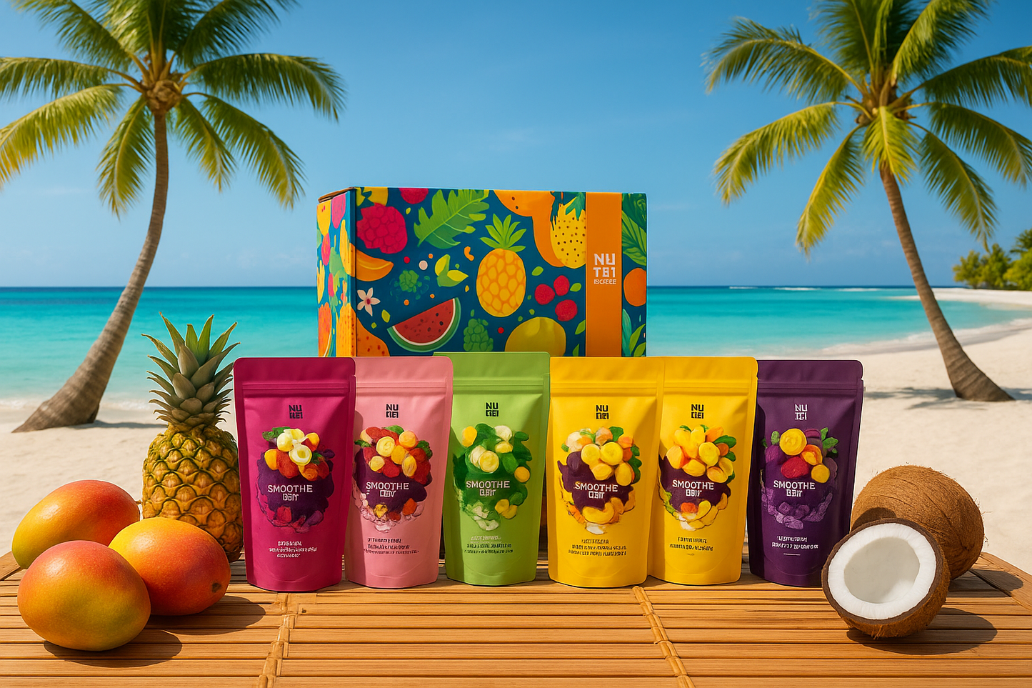 Smoothie Mix in Tropical Beach Paradise