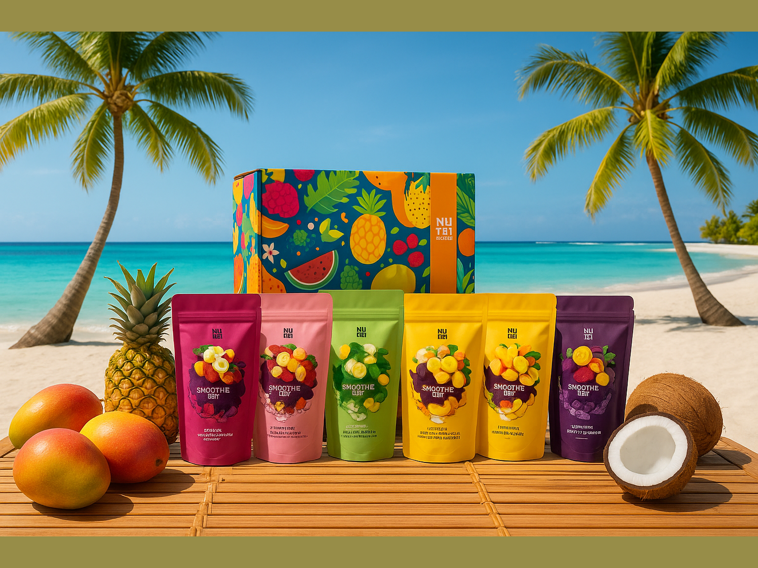 Smoothie Mix in Tropical Beach Paradise