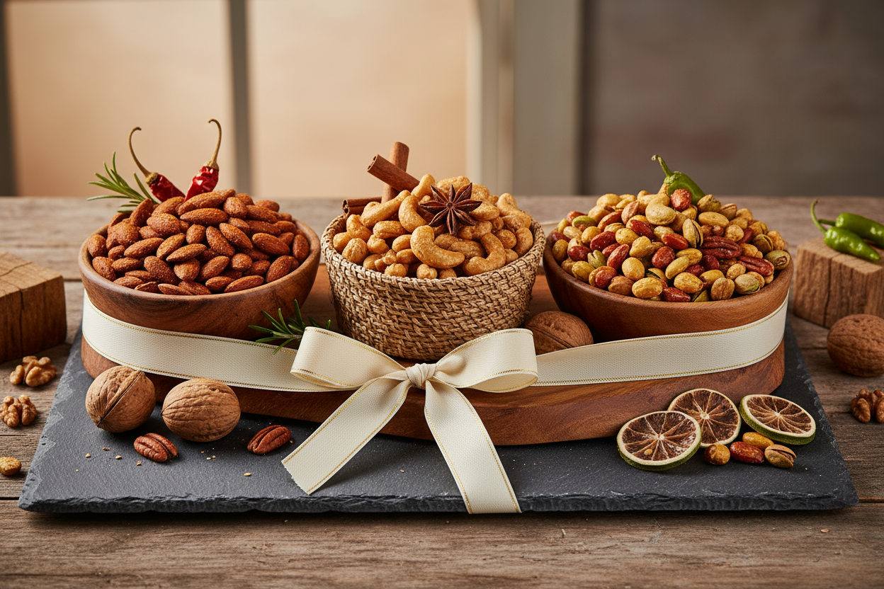 Nut Trio Savory Gourmet Bundle | Small-Batch Roasted | Free Shipping $50+