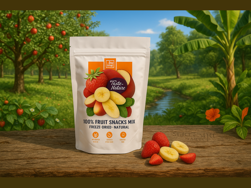 Ultra-Natural Tropical Orchard with Extremely Subtle Branding