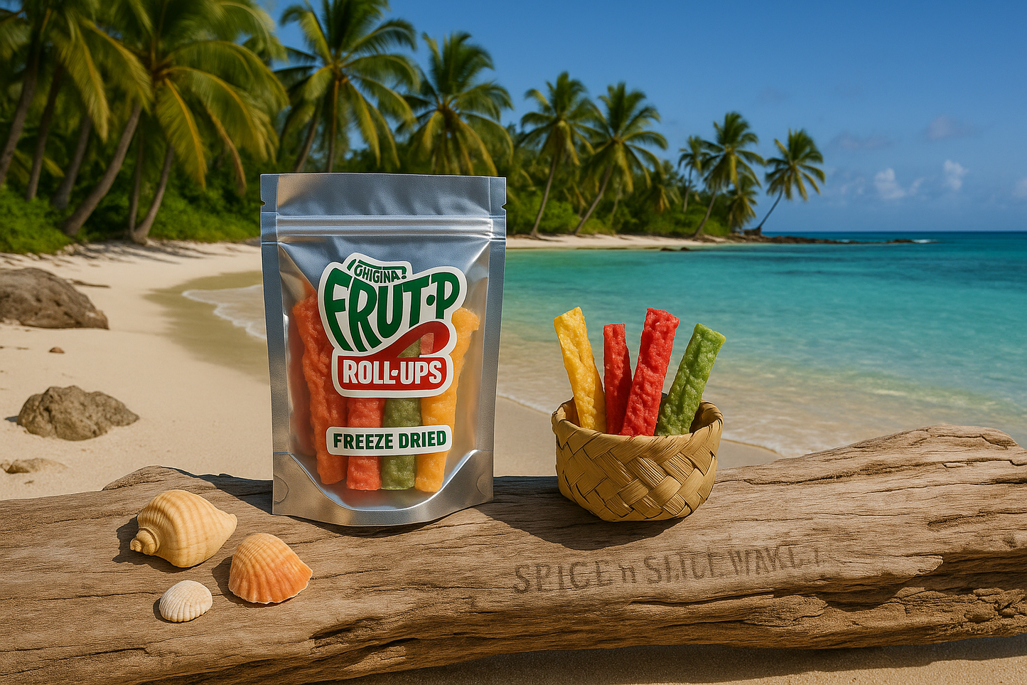 Ultra-Natural Tropical Beach Paradise with Original Product and Very Discreet Branding