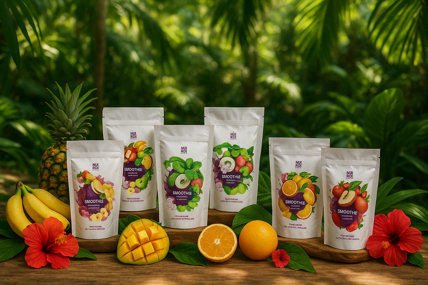 Smoothie Mix in Tropical Jungle Setting