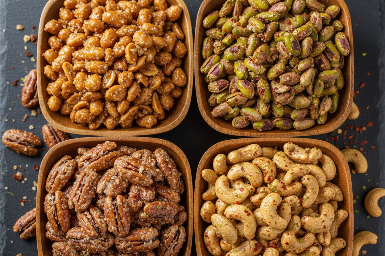 Sweet & Spicy Nut Quartet Bundle | Gourmet Gift Set | Free Shipping $50+