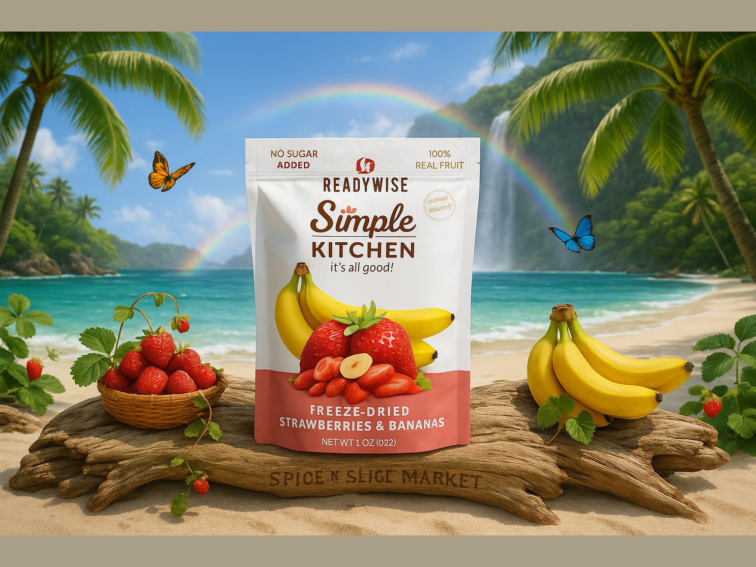 Spectacular Tropical Paradise with Original Product and Extremely Subtle Branding