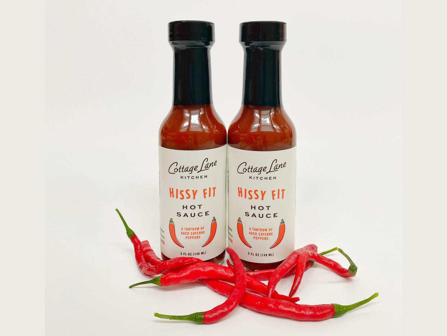 Hissy Fit Hot Sauce Duo - Classic Red Heat Perfection Gift Set (2x5oz)