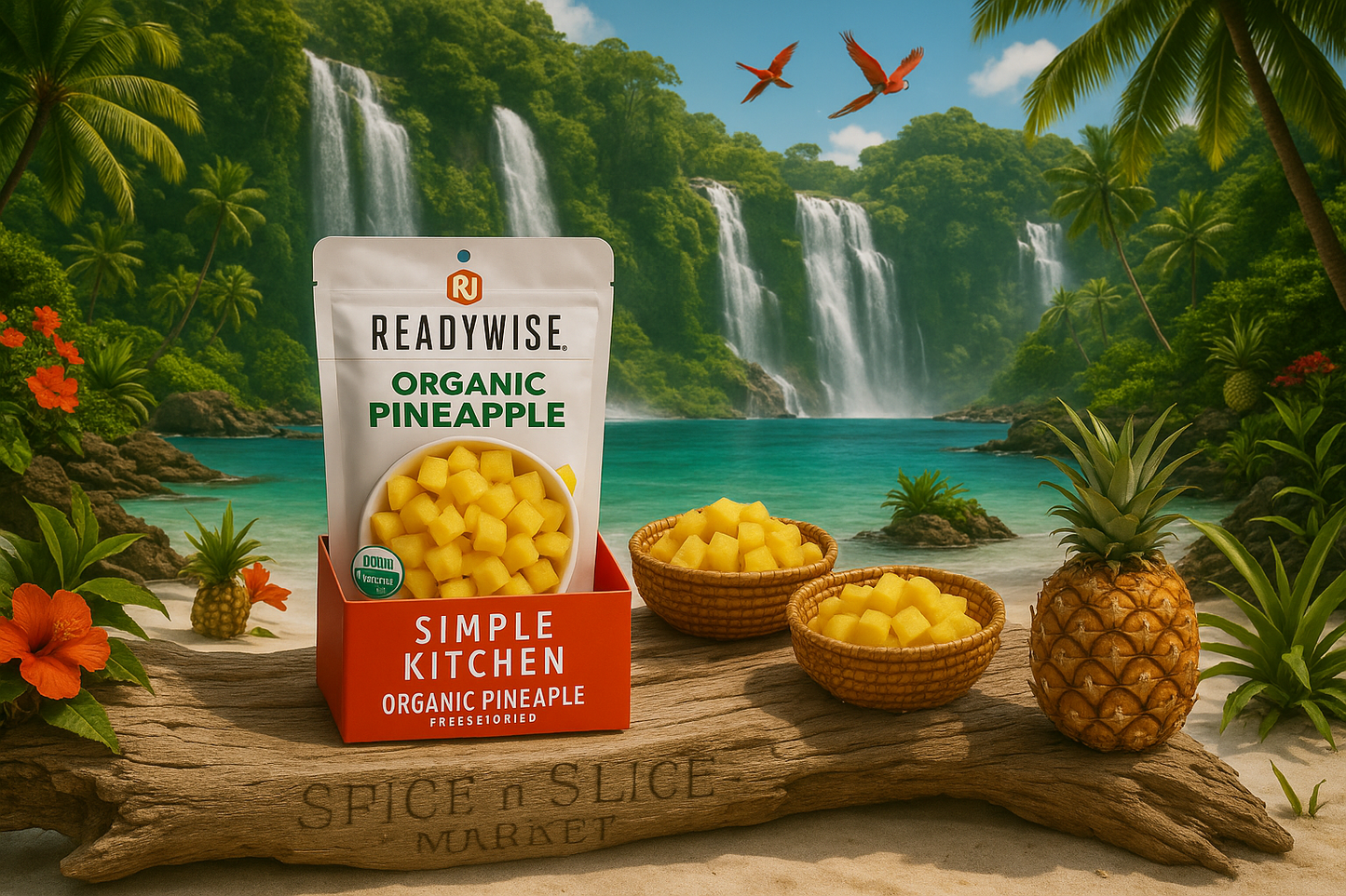 Stunning Tropical Paradise with Original Product and Extremely Subtle Branding
