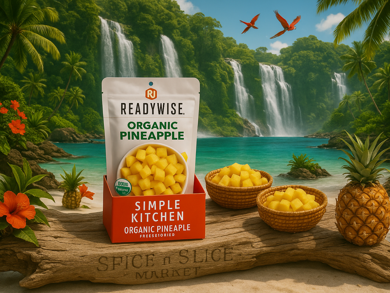 Stunning Tropical Paradise with Original Product and Extremely Subtle Branding
