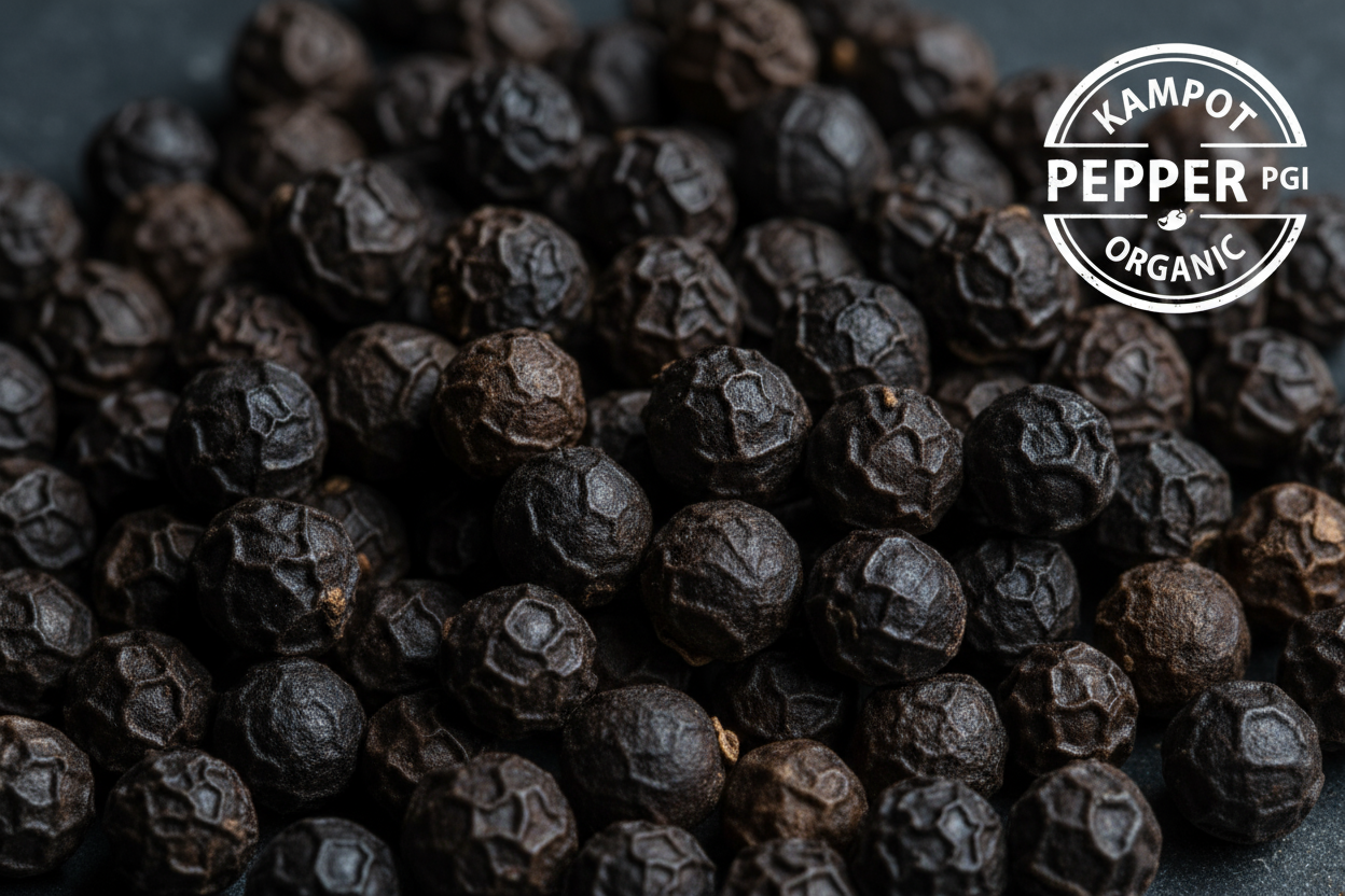 Premium Kampot Black Pepper — Wholesale Bulk 1kg-10kg | PGI Certified Organic