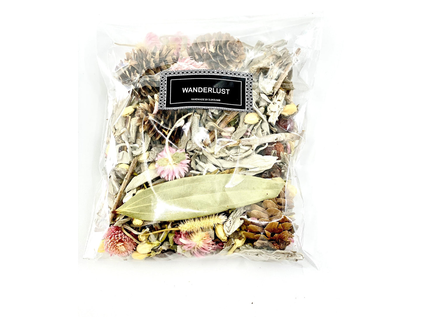 Wanderlust, Wildflower & Sage, Naturally Scented, Loose Dried Flowers,