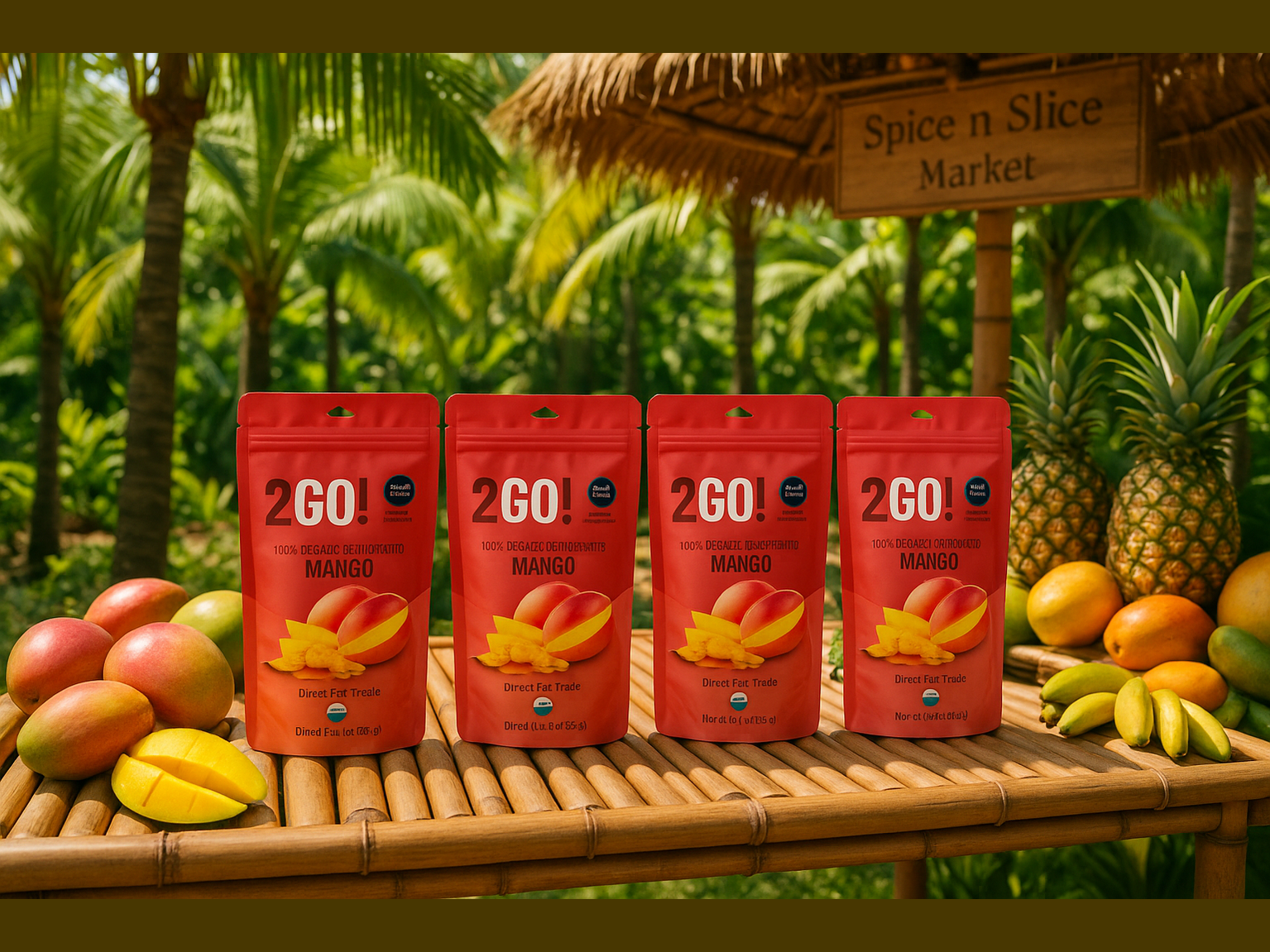 Tropical Market 2GO Mango Pack Display