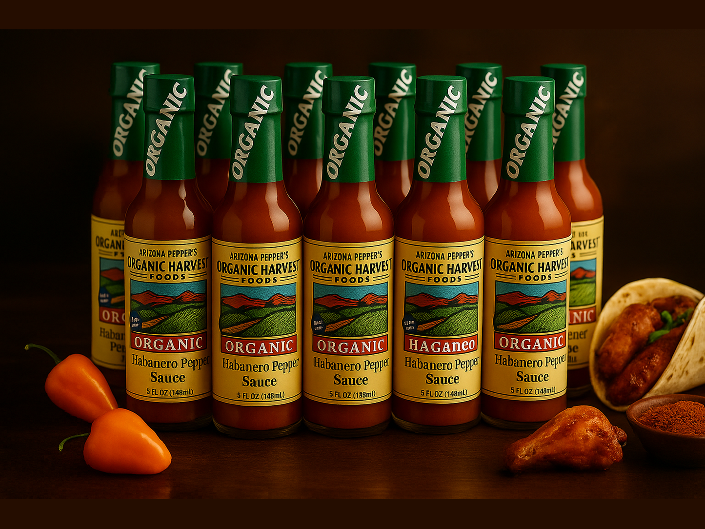 Enhanced Arizona Habanero Pepper Sauce - Premium Product Photography