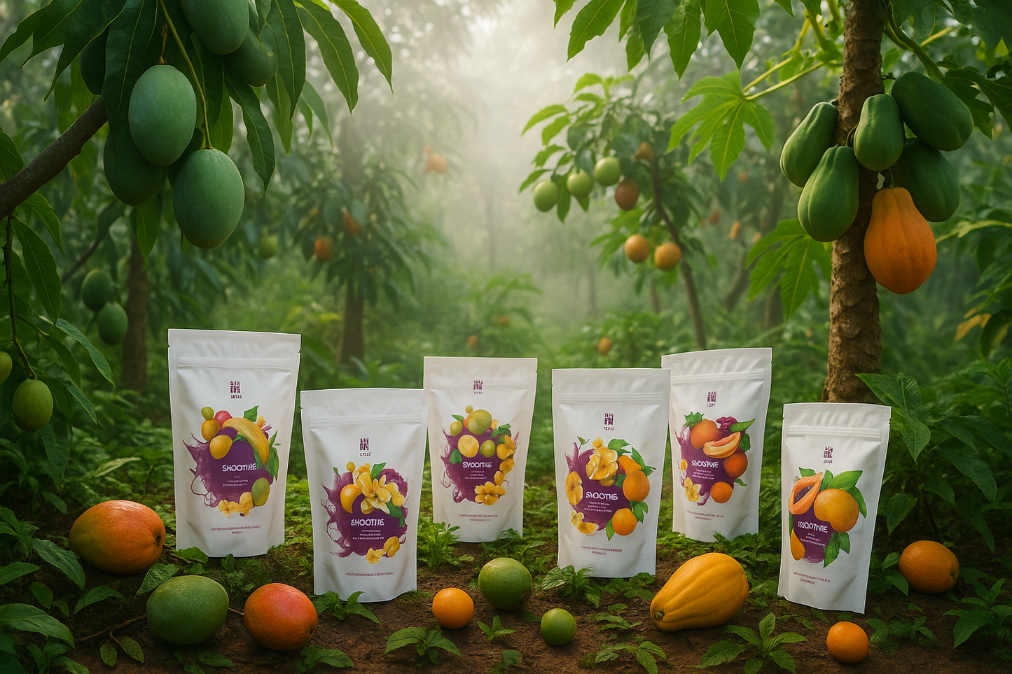Tropical Fruit Grove Natural Setting
