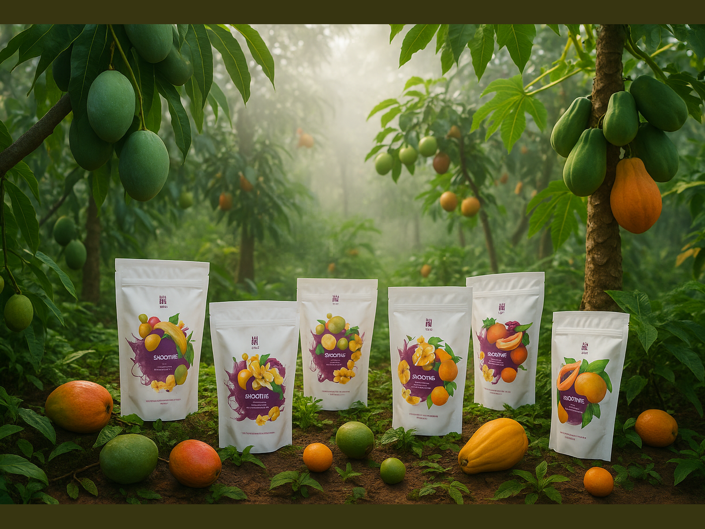 Tropical Fruit Grove Natural Setting