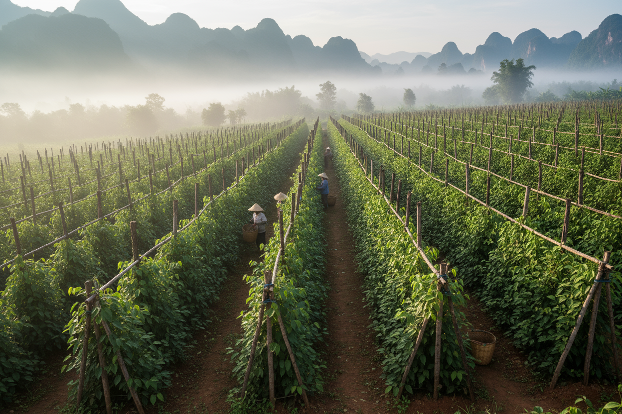 Kampot Pepper Plantation Cambodia