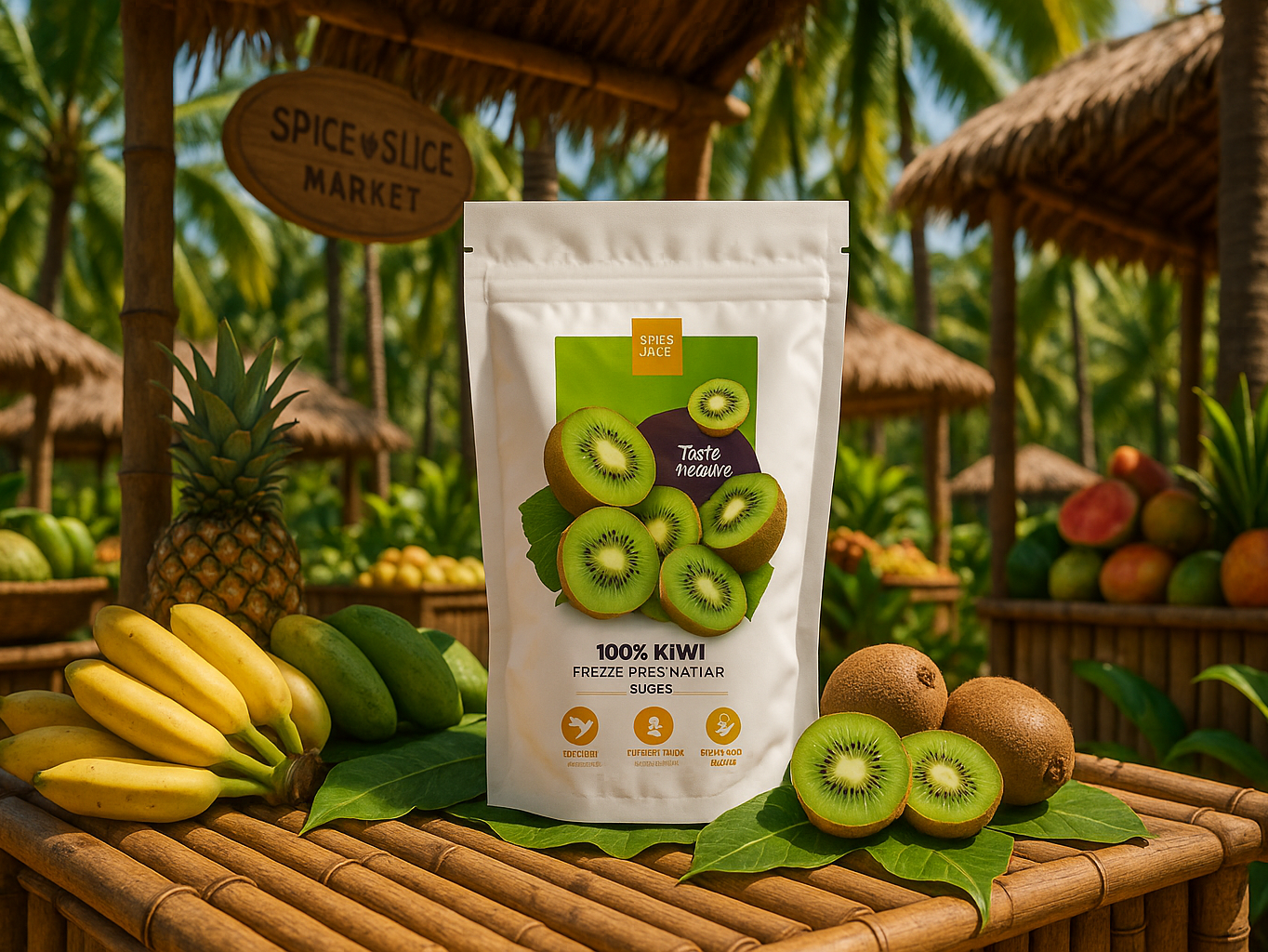 Tropical Market Kiwi Display