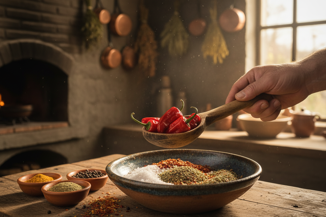 Hand with Chiloe pepper