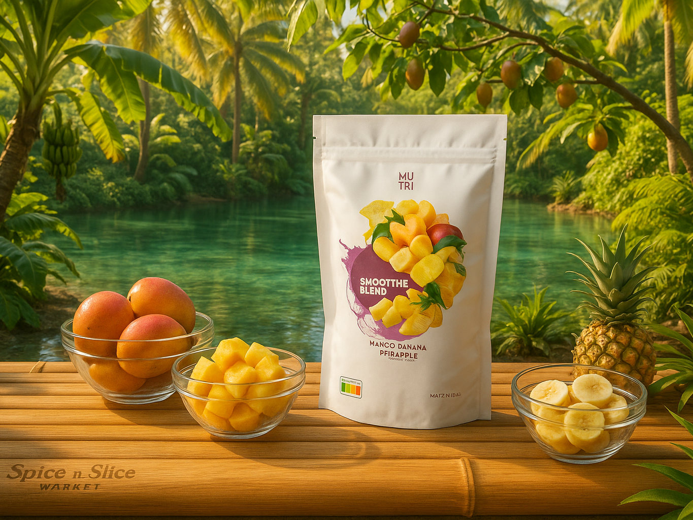 Beautiful Natural Tropical Paradise with Original Product