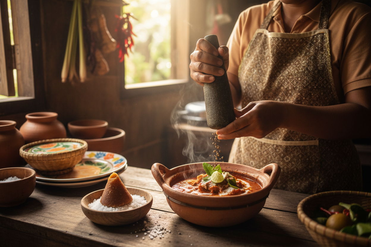 Cambodian cooking scene