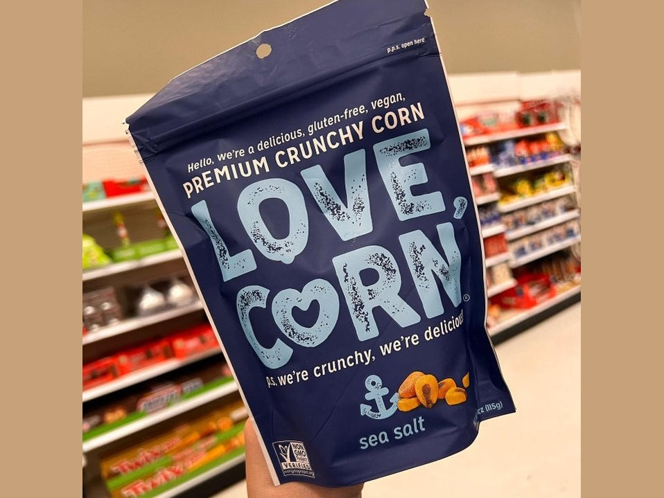 LOVE, CORN Sea Salt Crunchy Corn, 4oz.